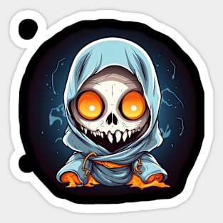 Eerie Halloween Ghoul Art - Spooky Season Delight Sticker